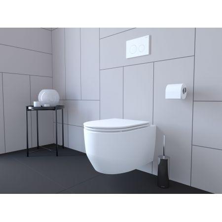 Oltens Lule Toiletten-Spülknopf weiß matt 57102900