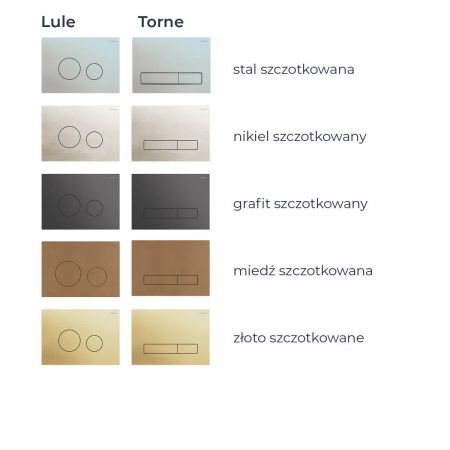 Oltens Lule SteelCore przycisk spłukujący złoto szczotkowane 57001810
