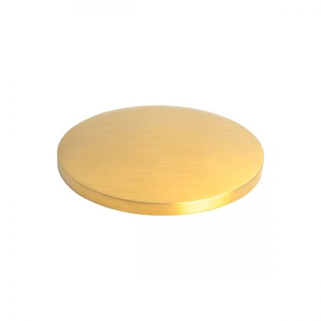 Oltens Überlaufdeckel für freistehende Badewanne gebürstetes Gold 09004810