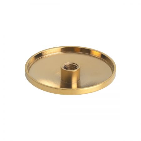 Oltens Überlaufdeckel für freistehende Badewanne gebürstetes Gold 09004810