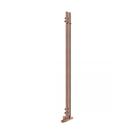Oltens Stang bathroom radiator 180x9.5cm, brushed copper 55010610