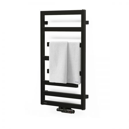 Oltens Flamma bathroom heater 88x50 matte black 55014300