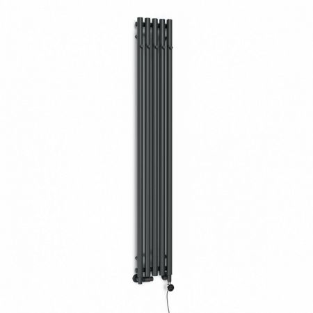 Oltens Stang bathroom radiator 180x26cm, graphite 55017400