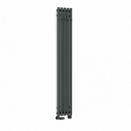 Oltens Stang bathroom radiator 180x26cm, graphite 55017400