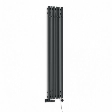 Oltens Stang bathroom radiator 180x31.5cm, graphite 55018400