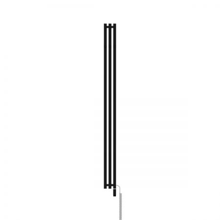 Oltens Stang S (e) koupelnový radiátor 180x13 cm, elektrické, matná černá 55124300