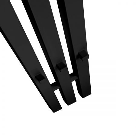 Oltens Stang S (e) koupelnový radiátor 180x13 cm, elektrické, matná černá 55124300