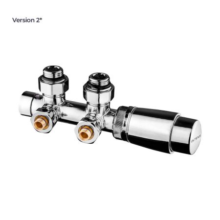Oltens Varmare Ventil integrated radiator thermostatic set left chrome finish 55901100
