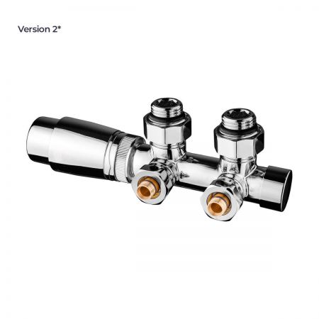 Oltens Varmare Ventil integrated radiator thermostatic set right chrome finish 55902100