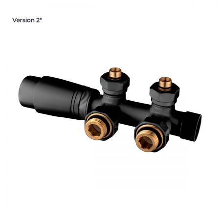 Oltens Varmare Ventil integrated radiator thermostatic set right matte black 55902300