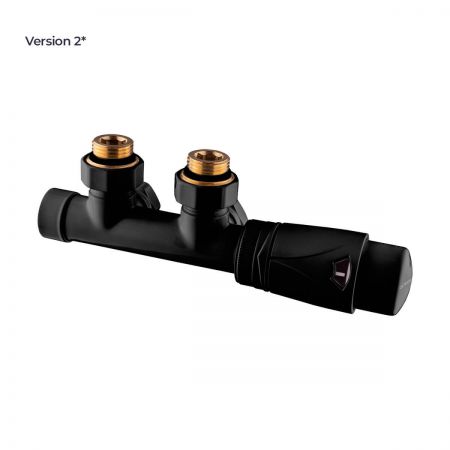 Oltens Varmare Ventil integrated radiator thermostatic set right matte black 55902300