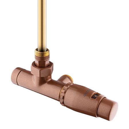 Oltens Varmare Ventil jednootvorová termostatická sada pro radiátory pravá, měď kartáčovaná 55906610