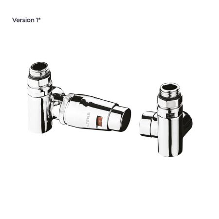 Oltens Varmare Ventil thermostatic set for radiators with a tee connector, left-hand type, chrome finish, 55913100