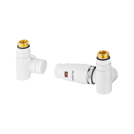Oltens Varmare Ventil thermostatic set for radiators with a tee connector, right-hand type, white 55914000