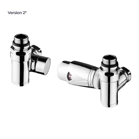 Oltens Varmare Ventil thermostatic set for radiators with a tee connector, right-hand type, chrome finish, 55914100