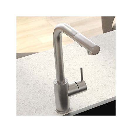 Oltens Myvat stehende Küchenarmatur mit ausziehbarem Auslauf, Nickel 35205910