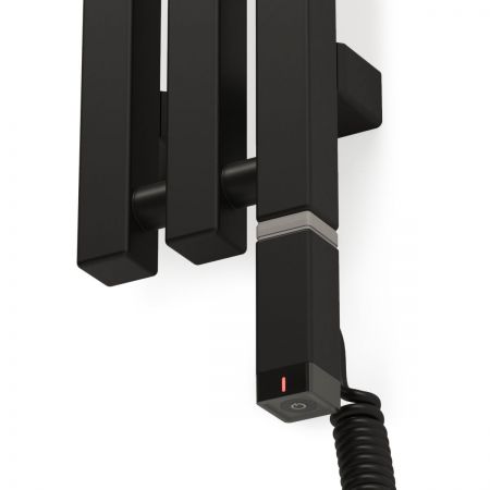 Oltens Stang S (e) koupelnový radiátor 180x13 cm, elektrické, matná černá 55124300