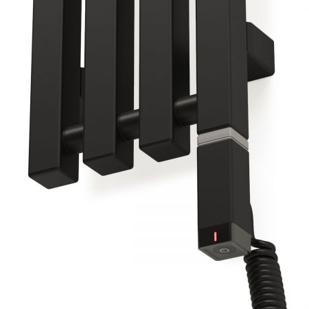 Oltens Stang S (e) koupelnový radiátor 180x18 cm, elektrické, matná černá 55125300