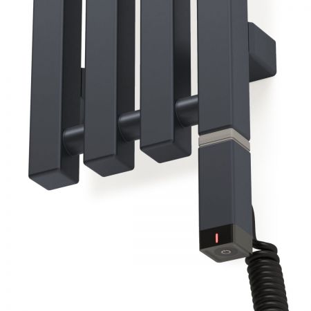 Oltens Stang S (e) koupelnový radiátor 180x18 cm, elektrické, grafit 55125400