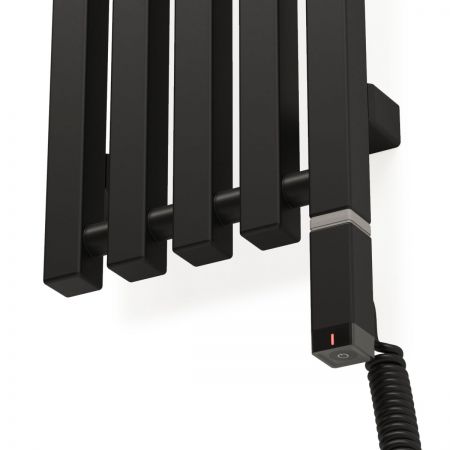 Oltens Stang S (e) koupelnový radiátor 180x23 cm, elektrické, matná černá 55126300