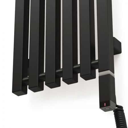 Oltens Stang S (e) koupelnový radiátor 180x28 cm, elektrické, matná černá 55127300