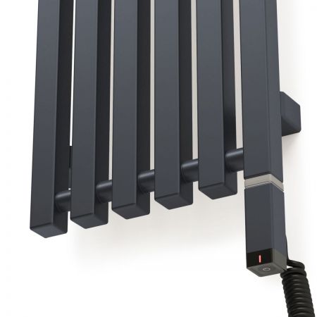 Oltens Stang S (e) koupelnový radiátor 180x28 cm, elektrické, grafit 55127400