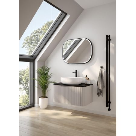 Oltens Stang (S) koupelnový radiátor 180x13cm, matná černá 55024300