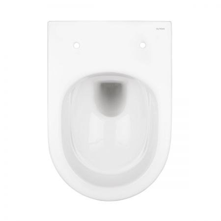 Set of Oltens Holsted wall-mounted PureRim WC bowl with the soft close toilet seat 42017000