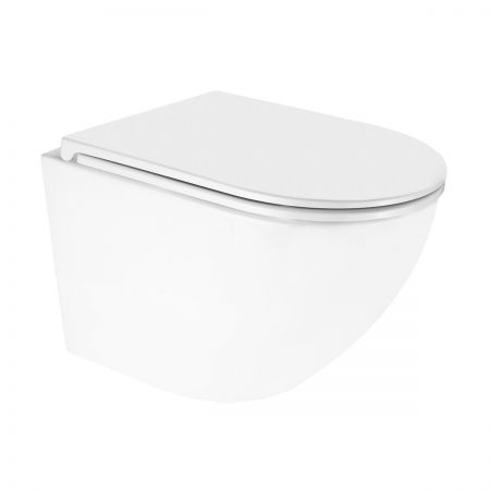 Oltens Hamnes Kort Stille miska WC wisząca PureRim z powłoką SmartClean biała 42524000