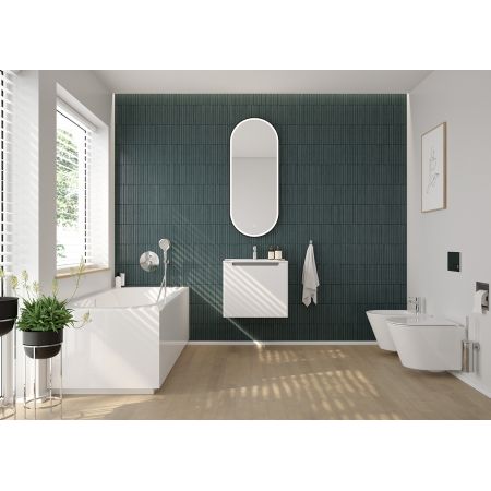 Oltens Jog cabinet unit for wash basin 80 cm wall-mounted white gloss 60001000