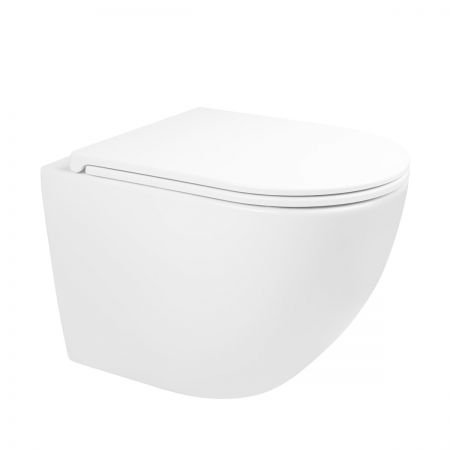 Oltens Hamnes Stille miska WC wisząca PureRim z powłoką SmartClean biała 42521000