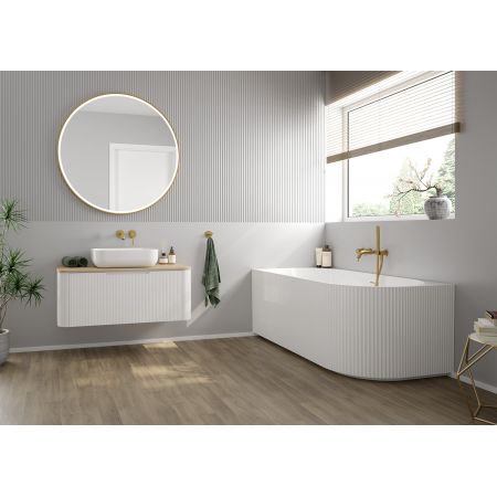 Oltens Gulfoss háček na ručník, dvojitý, kartáčované zlato 80002810