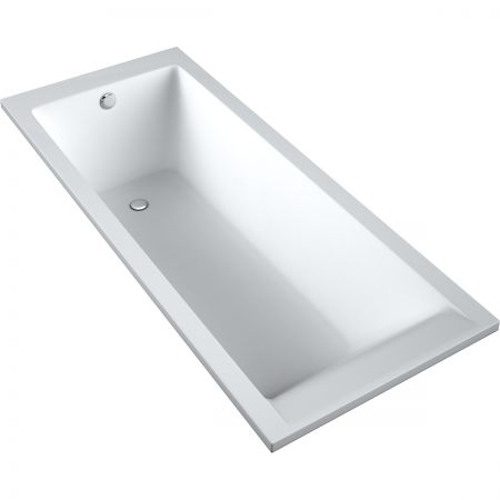 Oltens Langfoss rectangular bath 140x70 cm Acryl white 10001000