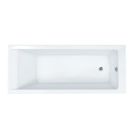 Oltens Langfoss Badewanne rechteckig 160x70 cm Acryl weiß matt 10003900