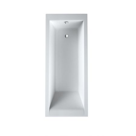 Oltens Langfoss Badewanne rechteckig 160x70 cm Acryl weiß matt 10003900