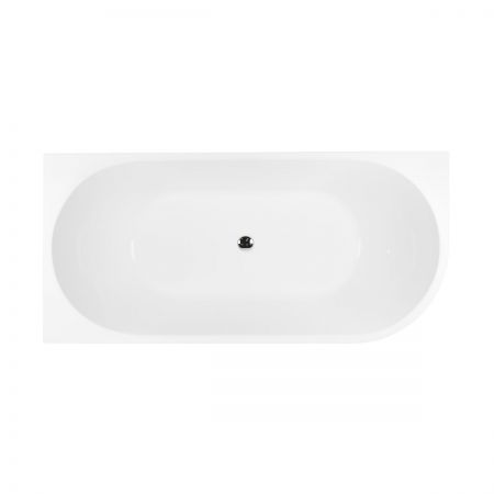 Oltens Delva free-standing corner bathtub 170x80 cm, left, white 11000000