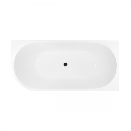 Oltens Delva free-standing corner bathtub 150x75 cm, right, white 11006000