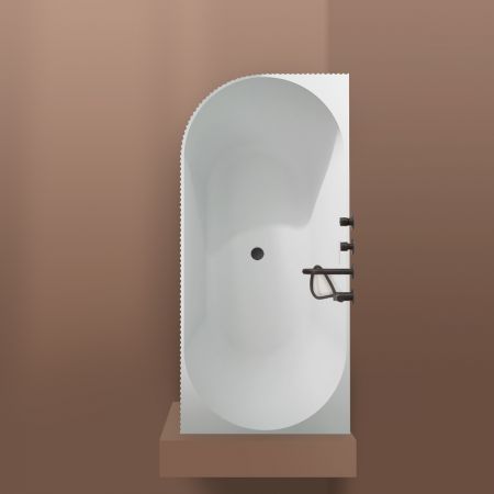 Oltens Hamnes rohová vana 170x80 cm, pravá, bílá 11009000