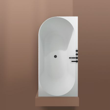 Oltens Hamnes rohová vana 170x80 cm, pravá, bílá 11009000