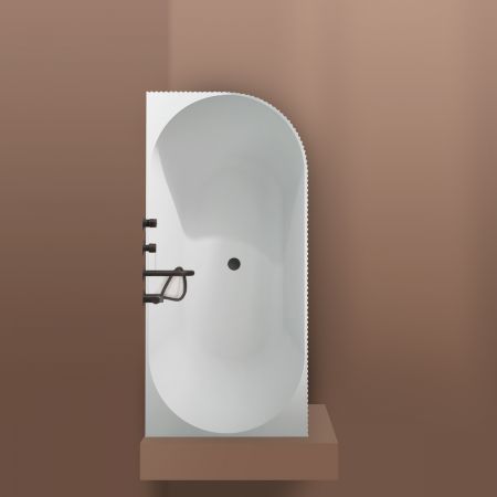 Oltens Hamnes rohová vana 160x75 cm, levá, bílá 11010000