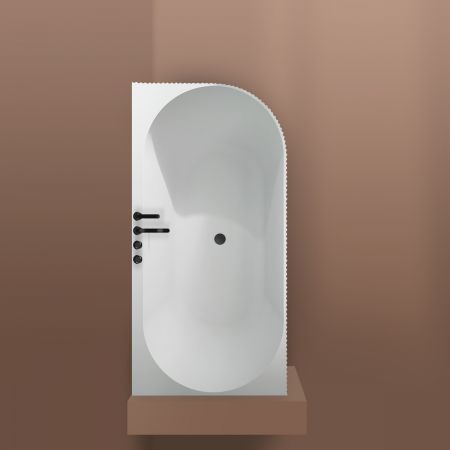 Oltens Hamnes rohová vana 160x75 cm, levá, bílá 11010000