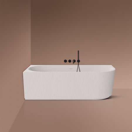 Oltens Hamnes rohová vana 160x75 cm, levá, bílá 11010000