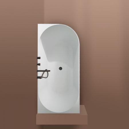 Oltens Hamnes rohová vana 170 x 80 cm, levá, bílá