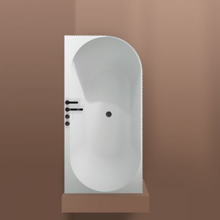 Oltens Hamnes rohová vana 170 x 80 cm, levá, bílá