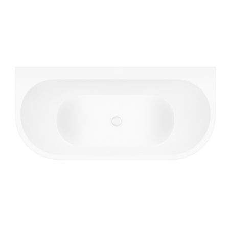 Oltens Hulda wandmontierte freistehende Badewanne 160x75 cm Acryl weiß 12020000