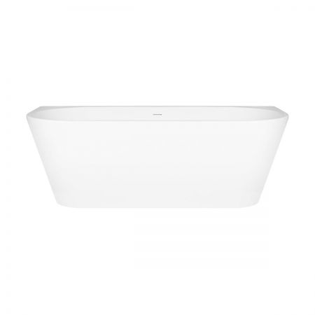 Oltens Delva free-standing back-to-wall bathtub 170x80 cm acrylic oval white 12019000
