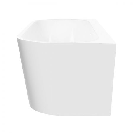 Oltens Hulda free-standing back-to-wall bathtub 170x80 cm, acrylic, white gloss 12021000