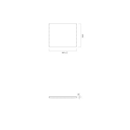 Oltens BordMag bath panel set, 170 x 70 cm, black, 19020300
