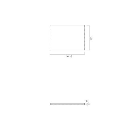 Oltens BordMag Badewannenverkleidungsset 180 x 80 cm, weiß, 19016000