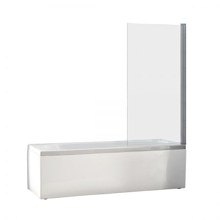 Oltens Fulla jednodílná vanová zástěna 85 x 140 cm, chrom/transparentní sklo 23102100